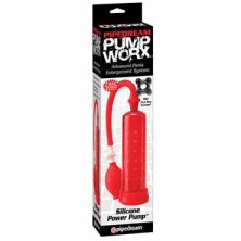 Pipedream Silicone Power Pump, красный