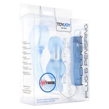 Toy Joy Manpower Plug & Penis ring, голубая