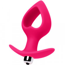 Toyfa POPO Heart Vibrating Plug M, розовая