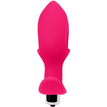 Toyfa POPO Heart Vibrating Plug M, розовая