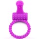 Brazzers Рельефное эрекционное кольцо с клиторальным отростком, фиолетовое