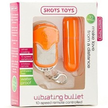 Shots Toys Remote Vibrating Bullet, оранжевый