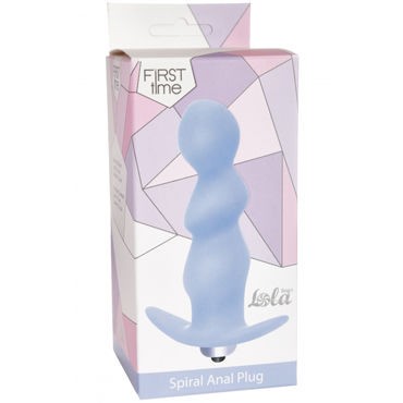 Lola Toys Spiral Anal Plug, синяя