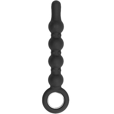 Shots Sono Dildo With Metal Ring №59, черный