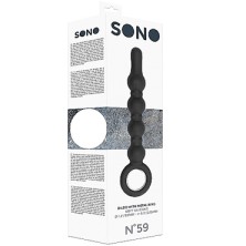 Shots Sono Dildo With Metal Ring №59, черный