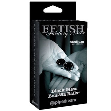 Pipedream Medium Black Glass Ben-Wa Balls