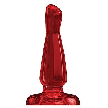 Shots Toys Bottom Line Buttplug Acrylic Model 3, 15 см красная