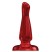 Shots Toys Bottom Line Buttplug Acrylic Model 3, 15 см красная