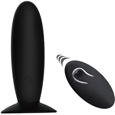 Baile Pretty Love Remore Control Vibrating Plug, черная