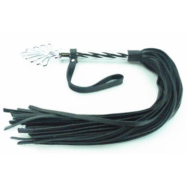 BDSM Арсенал Дизайнерская плеть, серебристая