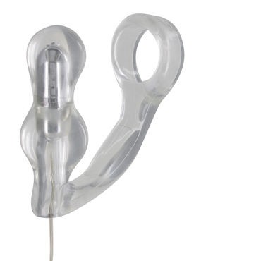 Toy Joy Manpower Plug & Penis ring, прозрачная