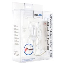 Toy Joy Manpower Plug & Penis ring, прозрачная
