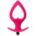 Toyfa POPO Heart Vibrating Plug L, розовая