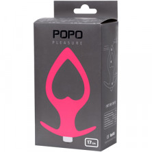 Toyfa POPO Heart Vibrating Plug L, розовая