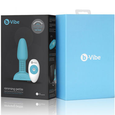 B-Vibe Rimming Petite, голубая
