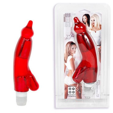 Doc Johnson Красный вибромассажер