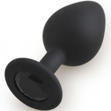 Play Secrets Silicone Butt Plug Medium, черный/черный