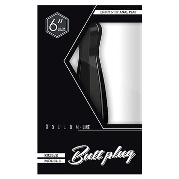 Shots Toys Bottom Line Buttplug Model 3, черная