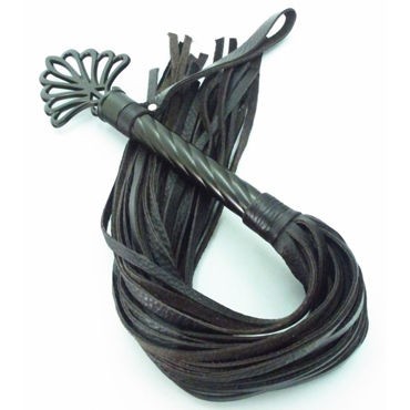 BDSM Арсенал Дизайнерская плеть, черная