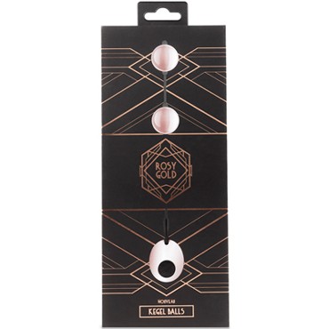 Rosy Gold Kegel Balls, розовое золото