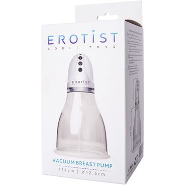 Erotist Adult Toys Vacuum Breast Pump, белая