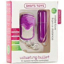 Shots Toys Remote Vibrating Bullet, фиолетовый