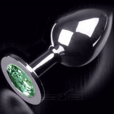 Пикантные штучки Большая анальная пробка, серебристая