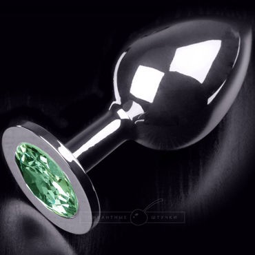 Пикантные штучки Большая анальная пробка, серебристая