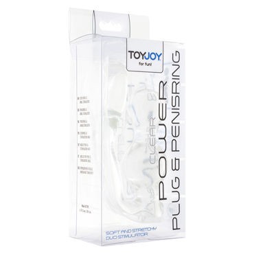 Toy Joy Manpower Plug & Penisring, прозрачная