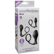 Pipedream Anal Fantasy Collection Ass-Gasm Trainer Trio, черный