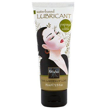 Shiatsu Waterbased Lubricant Papaya, 75 мл
