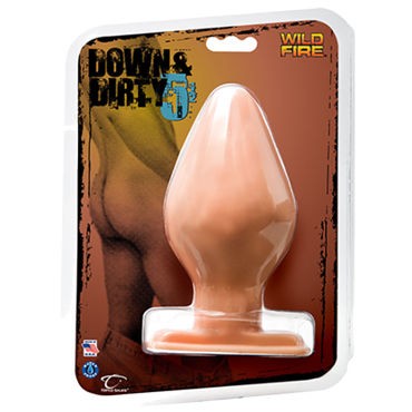 Topco Wildfire Down & Dirty Butt Plug 14 см, телесная