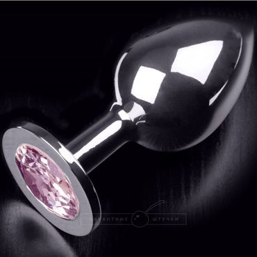 Пикантные штучки Большая анальная пробка, серебристая