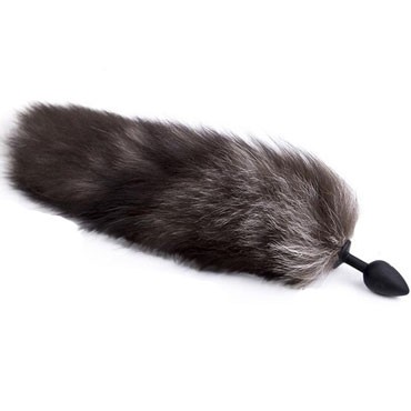 4sexdream Пробка силикон Лиса, черный/бурый