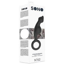 Shots Sono Dildo With Metal Ring №62, черный