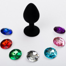 4sexdream Анальная пробка средняя, черная