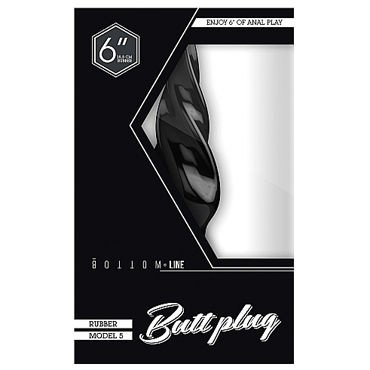 Shots Toys Bottom Line Buttplug Model 5, черная