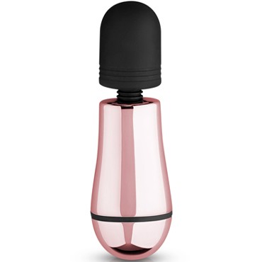 Rosy Gold Mini Massager, розовое золото/черный