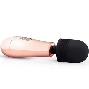 Rosy Gold Mini Massager, розовое золото/черный