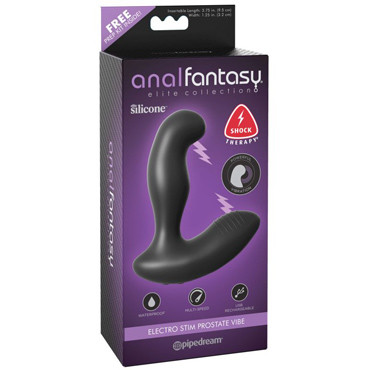 Pipedream Anal Fantasy Elite Electro Stim Prostate Vibe, чёрный