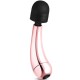 Rosy Gold Curve Massager, розовое золото/черный