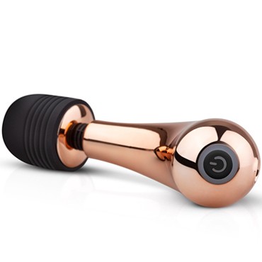 Rosy Gold Curve Massager, розовое золото/черный