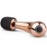 Rosy Gold Curve Massager, розовое золото/черный