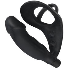 Orion Black Velvets Cock Ring with Vibration, черное