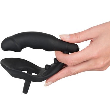 Orion Black Velvets Cock Ring with Vibration, черное