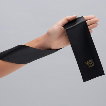 YESforLOV Black Satin Blindfold, черная