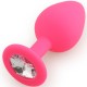 Play Secrets Silicone Butt Plug Medium, розовый/прозрачный