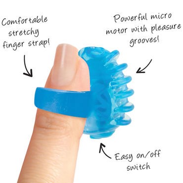 Screaming O FingO Tips, голубой