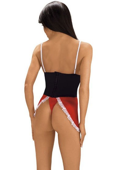 Roxana костюм официантки, черно-крансый