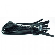 BDSM Арсенал Эксклюзивная плеть, серебристая